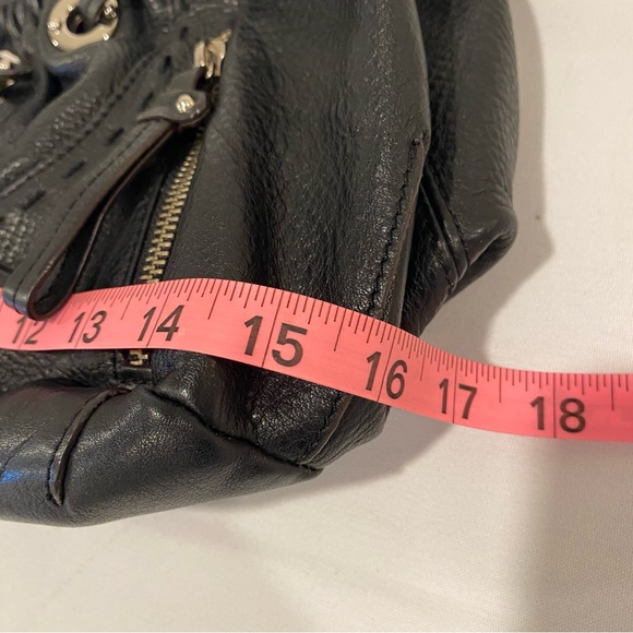 B Makowski Black Leather Hobo Shoulder Bag - Large - Very Good Condition - Picture 12 of 15